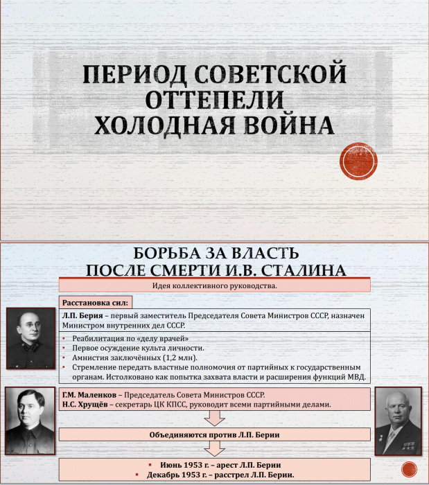 Тема 26. СССР в период Оттепели