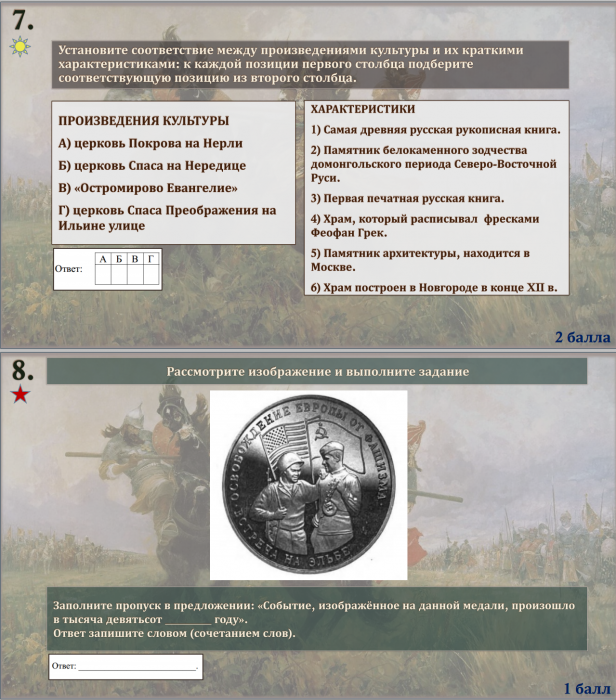 Тема 5. Практика. Возвышение Москвы