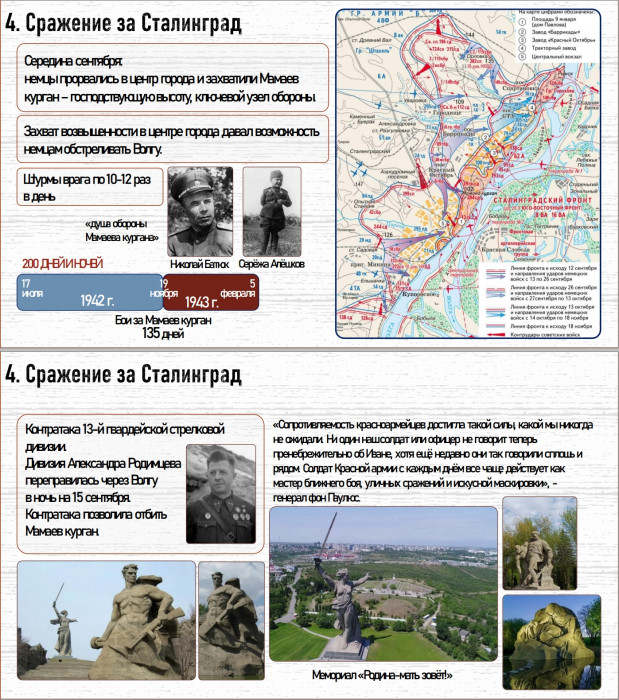 10 класс. Параграф 33 Сталинградская битва. Начало коренного перелома в ходе войны