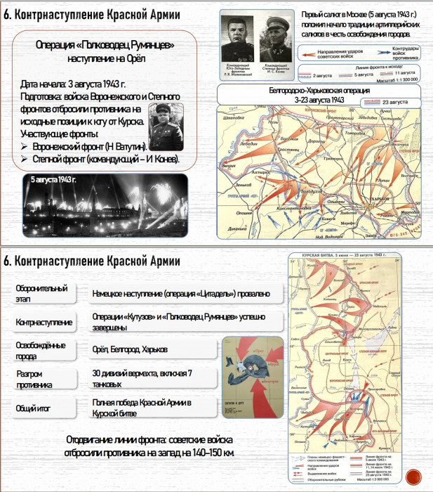 10 класс. Параграф 34 Курская битва. Завершение коренного перелома