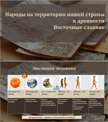 Тема 1. Восточные славяне