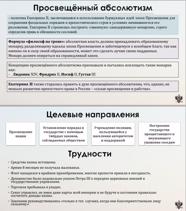 Тема 12. Екатерина II Павел I