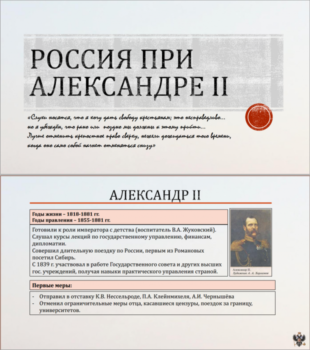 Тема 15. Александр II